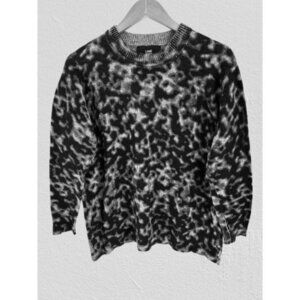 LINE Wool Yak Cashmere Crewneck Oversized Pullover Oversized Sweater Leopard Pri